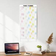 Dry Erase Yearly Wall Planner Calendar, Double-Sided Reusable Annual Calendar With Vertical & Horizontal Layouts, 12 Month Full Year Overview, Large Grid Writing Space & Notes, Wall Hanging Planner For Office, Home & Classroom - Dry Erase Yearly Wall Planner Calendar - View 9