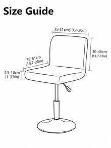 1/2/4/6pcs Solid Color Milk Silk Removable & Washable Bar Stool Covers, Modern Polyester Elastic Dust-Proof & Stain-Resistant Covers For Home, Bar, Hotel, Club, Swivel Backless Chairs - Multicolor - View 3