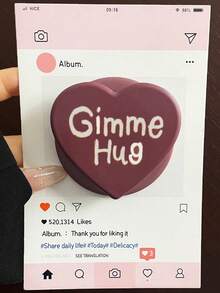 防震爱心设计韩式磁吸手机支架，爱心蝴蝶结波点英文设计，兼容MagSafe手机（手机壳），强力吸附，可伸缩折叠，适合懒人追剧的必备好物，情人节礼物 - 彩色 - 查看 5