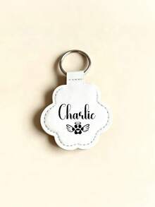 1pc Customized Pet Hair Memorial Keychain, Dog/Cat Hair Memorial Keyring, Personalized Cat Hair Memorial Keychain, Portable Pet Hair Memorial Storage Bag, Dog Hair Storage Keyring, Hot-Stamped Pet Memorial Gift, Pet Hair Capsule Keychain, Customized PU Leather Keychain, Personalized Keyring, Personalized Keychain, Pet Hair Memorial Keychain - Multicolor (Style 2) - View 19