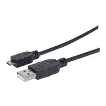 Cable USB Micro-B de alta velocidad para dispositivos - Negro - Ver 1