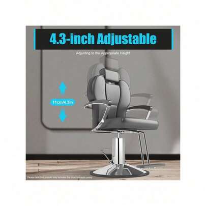 Hydraulic Salon Chair Pump - Adjustable 4.3" Height Hydraulic Pump, Sturdy And Durable Design, Ideal For Salon & Spa Stool Supplies, Easy To Install And Use