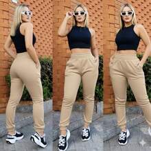 Women Sweatpants - Beis - Ver 1