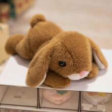 1 pieza Muñeco de peluche suave y adorable de conejo de orejas largas, compañero de escritorio, muñeco antiestrés, decoración de coche, regalo para Pascua, cumpleaños, Día de la Madre - Multicolor - Ver 17