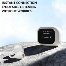 GTEQY Mini Wireless Earbuds: LED Touchscreen & Real-Time Translation | Noise Cancelling, Bluetooth 5.4, 10H Battery | Ergonomic & Comfortable Fit - Black - View 10