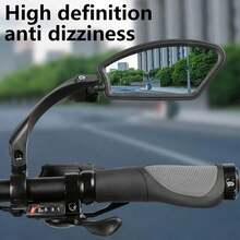 360° Rotating Mirror With Wide Angle Lens And Anti-Glare Surface, Handlebar Mounted Accessory Compatible With Road & Mountain Bikes, Smartphones & Cameras, Ergonomic Design For Cycling - Multicolor - View 9
