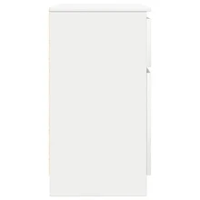 Villeneuve Aparador con cajón blanco 71x35x65 cm madera de ingeniería - Blanco - Ver 6