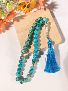 33pcs Glass Prayer Beads, Islamic Rosary Tasbih Accessories, 10mm Large Flower Beads, Muslim - Multicolor - View 10