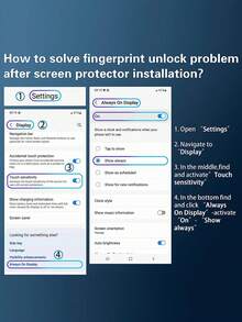 3pcs Tempered Glass Screen Protector Compatible With Samsung S23 Ultra, Fingerprint Unlock, Waterproof, Anti-Fingerprint, Anti-Scratch, Anti-Shock, Suitable Compatible With Samsung Galaxy S21/S21 Plus/S22/S22 Plus/S23/S23 Plus/S24/S24 Plus/S24 Ultra/S25/S25 Plus/S25 Ultra/S26 Ultra/S26/S26 Plus - Clear - View 9