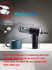 升级版便携式无线手持吸尘器，配备1800mAh可充电电池和强劲旋风吸力，是一款适用于汽车、办公室和家庭的强力无线吸尘器。