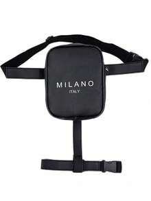 米兰意大利印花迷你可调节腿包，便携多功能运动腰包，适合户外运动、休闲跑步、户外骑行、健身杂物收纳，轻便尼龙内衬，易于清洁，适合日常通勤和外出，是返校季、海滩、海边、度假、母亲节、夏季、新年、斋月、开斋节、情人节、圣诞节或感恩节的完美礼物。 - 彩色 - 查看 6
