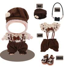 Christmas Season Sweater, Scarf, Chain Bag Set, For Labubu, Halloween, Christmas, Holiday, Birthday Gift (Excluding Plush Doll) - Multicolor - View 2