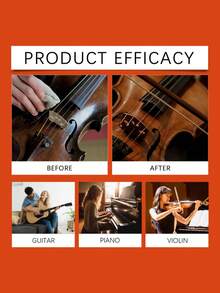 2-In-1 Guitar Care & Polish, Enhances Shine, Protects Lacquer Finish, Prevents Dust & Oxidation For Wooden Musical Instruments - Multicolor - View 4