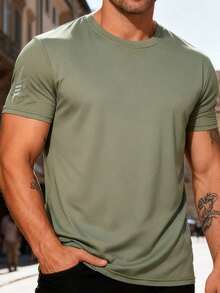 Men's Quick Dry Cooling T-Shirt - Lightweight Breathable Summer T-Shirt, Casual Tops