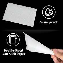 离型纸 10/30/50/100/200 片装 钻石画配件 离型纸 A6尺寸 不粘纸 钻石画 钻石艺术配件和工具 贴纸离型纸 - 彩色 - 查看 3