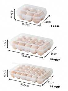 [6/12/15/18/24枚鸡蛋] 户外鸡蛋收纳盒 | 多层可堆叠鸡蛋整理器 | 深槽防碎防震隔板结构 | 加固材质，带安全锁设计 | 适用于户外露营、冰箱和橱柜 | 健康生活从鸡蛋开始 | 厨房和冰箱收纳必备（紫色）