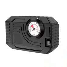 Compresor de Aire Portatil 12V para Auto Manometro Analogico y Diseño Compacto Negro - Cableado - Ver 1