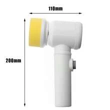5-In-1 Cordless Cleaning Brush, Practical Multi-Purpose Cleaner, Rechargeable, Includes Cable - Blanco - Ver 5