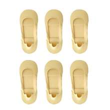 3双装女士3D船袜透气加厚蝴蝶结足部按摩保健女士夏季袜冰丝袜浅口隐形袜硅胶防脱丝船袜 - 彩色 - 查看 15