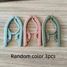 1/3/5/8/10pcs Travel Hangers, Portable Folding Clothes Hanger, Foldable Drying Rack, Non-Slip Design, Suitable For Retail Stores (Random Color), Travel Essential, Travel Accessories, Travel Essentials, Beach Vacation, Summer Travel, School Supplies, Back To School - Multicolor - View 4