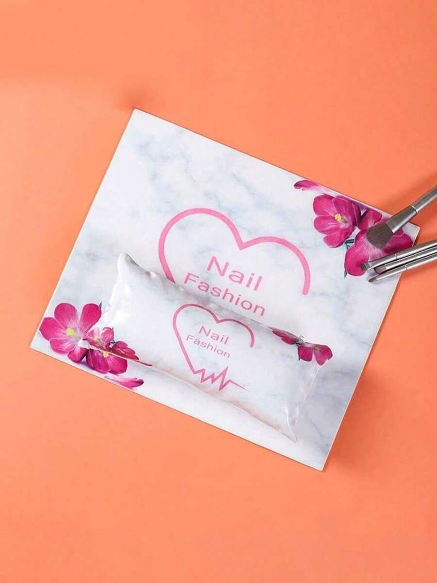 粉色皮革软垫美甲扶手，专业美甲沙龙扶手工具，美甲爱好者必备工具 - 彩色 - 查看 1