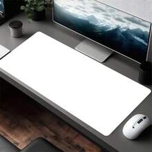 Large Marble Mouse Pad With White & Grey Marble Pattern - Non-Slip Rubber Base, T4XZ - 40*80cm - Xem 2
