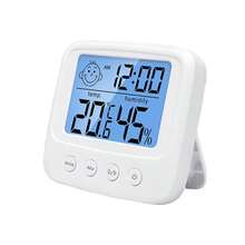 1pc New LCD Digital Thermometer Hygrometer, Baby Room Humidity Meter With Backlight, Indoor Electronic Temperature Humidity Gauge Weather Station - White - View 9