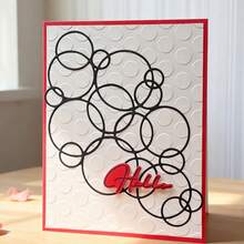 Creative Bubble Cutting Dies, DIY Scrapbooking Album And Embossing Stencil, Greeting Card Making Tool, Card Paper Cutting Crafts ,Gift Card Making Template Die Cuts. - Silver - View 1