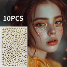 1 miếng dán ngọc trai giả 3D, miếng dán đính đá tự dính trang trí, phụ kiện tóc ngọc trai giả tự làm, quà Giáng sinh vàng, quà Lễ Tạ ơn cho giáo viên, phụ kiện tóc mùa thu/đông, bộ dụng cụ tạo kiểu tóc, dụng cụ làm tóc cho tiệm cắt tóc, đồ dùng làm đẹp khi đi du lịch, sản phẩm chăm sóc tóc, phụ kiện tóc, mùa hè, ngày lễ, lễ hội, sinh nhật. - Đá quý vàng - Xem 5