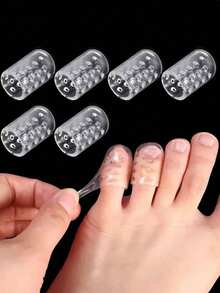 4个硅胶鞋头套 - 柔软耐用，适用于女士高跟鞋和运动鞋，方便外出携带 - 彩色 - 查看 6