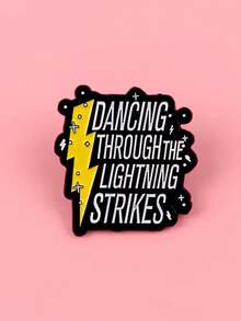 1PC Dancing Through The Lightning Strikes Enamel Pins Brooches Woman Backpack Accessories Bags Badge Fashion Lapel Jewelry Birthday Gifts - Multicolor - View 5