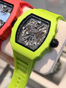 Brand Fashionable Men's Automatic Mechanical Watch, 3ATM Water-Resistant, High-Quality Sports Watch, Suitable For Wearing In Various Occasions, Perfect Gift - Một cỡ - Xem 2