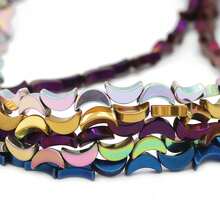 50 hạt đá mã não nhiều màu sắc hình trăng khuyết, dùng để làm trang sức DIY, đồ thủ công, quà tặng tình bạn, trang trí nhà cửa, phụ kiện nhỏ. - tự làm lấy - Xem 4