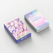124张全息卡片，动漫男团贴纸，3英寸照片，LOMO卡，全息卡片，粉丝应援照片贴纸，双面迷你卡片，收藏卡片照片/贺卡/书签，LOMO卡贴纸套装，粉丝必备收藏品 - 彩色 - 查看 8
