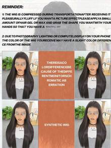 【自然黑】28英寸长直发合成假发，适合女性，耐热纤维，日常及派对佩戴皆宜，派对假发，柔顺直发假发，假发配件 - 彩色 - 查看 12