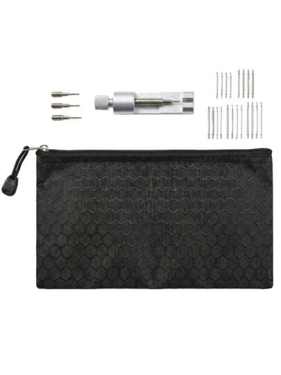 1 Set Stainless Steel Watch Band Removal Tool + 14-22mm Watch Lugs + Storage Bag Combo, Designed For Watch Enthusiasts, Watch Band Adjustment Tool, Birthday/Valentine's Day Gift