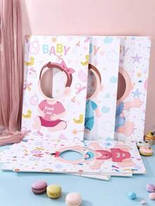 12pcs/6pcs Baby Shower Games: Feed Me Baby Game, Who's The Daddy Game, Bridal Shower Activities, Gender Reveal Interactive Games, Guest Entertainment, Party Favors, Photo Props - Multicolor - View 7