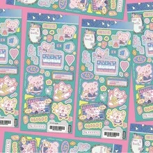 Cute Cartoon Bear Club Stickers, Suitable For Phone Cases, Scrapbooking, DIY Crafts - Multicolor - View 9