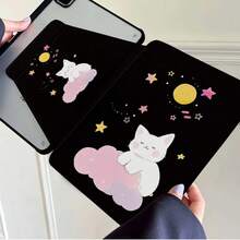 1个360°卡通旋转平板电脑保护套，适用于iPad 11/2025/10.9/Air4/5/6/7/2025/10.2/Pro 11/10/9.7/10.5，带睡眠/唤醒功能 - 彩色 - 查看 4