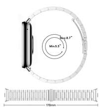 Adjustable Stainless Steel Metal Watch Band Strap Suitable For Watch 6/5/4, Mi Band 9 Pro/8 Pro Replacement, High-Quality Watch Accessories Unisex Gift - Multicolor - View 9