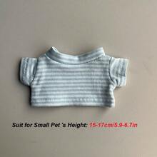 一件轻便透气、柔软弹力条纹T恤，适合金仓鼠、豚鼠等小型宠物。可作为内层穿着，适合身高约17厘米/6.7英寸的宠物。防风保暖，防止掉毛。适合小型宠物在各种季节的室内外穿着。 - 彩色 - 查看 12