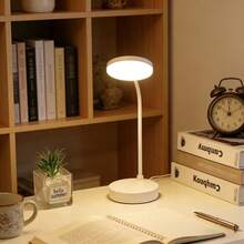 360° Adjustable Desk Lamp With USB Power, Eye-Care LED Light,  3 Modes (White/Neutral/Warm) For Office, Dorm, Study Room & Bedroom - White - View 1