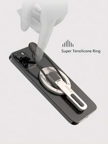 Magnetic Phone Holder – Dual-Sided Magnetic Ring Stand, 360° Rotatable & Foldable, Universal For Car Dashboard, Kitchen, Gym, Works With All Smartphones - Magnetic Phone Holder - View 5