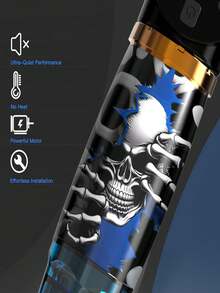 Gold Plume Bộ máy xăm không dây cao cấp, pin dung lượng cao 1100mAh tích hợp, bao gồm mực, giấy chuyển hình, dụng cụ xăm và đồ sưu tầm. - Trong sáng - Xem 4