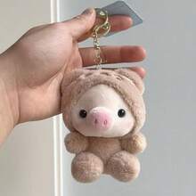 Cute Pig Plush Doll, Rabbit Keychain, Backpack Pendant, Pig Doll, Frog Bag Charm, Holiday Gift - Multicolor - View 8