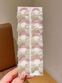 10个儿童卡通拇指螺丝发圈，耐用且不伤头发，适合拍照、装扮，是学生返校礼物。 - 彩色 - 查看 11