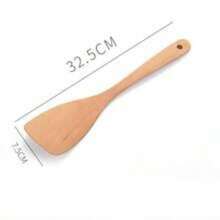 7-In-1 Premium Quality Natural Boxwood Cooking Utensils Set, Including Turner, Rice Sieve, Soup Ladle, Strainer And Cooking Spoon, Spatula For Kitchen - Natural Wood Color - View 6