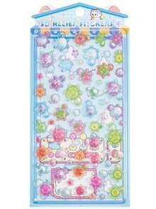 3D卡通贴纸，学生奖励，节日礼物，柔软可爱DIY手机壳，笔记本，摇摇玩具，3D浮雕可爱系列贴纸 - 彩色 - 查看 14