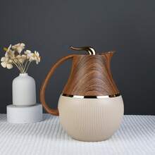 1000毫升热饮咖啡壶，粉色玻璃内胆保温壶，保温长达12小时，双层保温瓶，适用于盛装热咖啡、果汁和茶。 - 彩色 - 查看 7