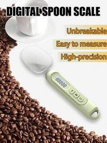 高精度手持厨房秤，家用量匙，500克量程，克量匙，面粉匙，量匙 - 塑料材质，食品接触安全，电池供电（不含电池）。 - 彩色 - 查看 5